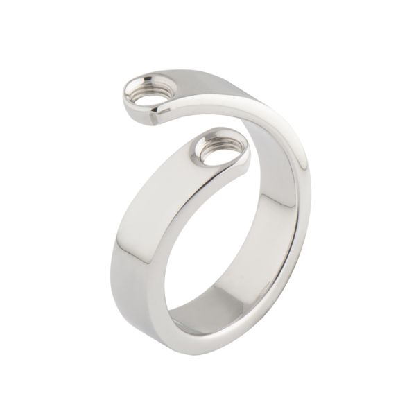 Verspielter Vivid Ring aus Edelstahl, kombinierbar mit allen MelanO Vivid Ringaufsätzen. Jetzt versandkostenfrei im Perlenmarkt OnlineShop bestellen!